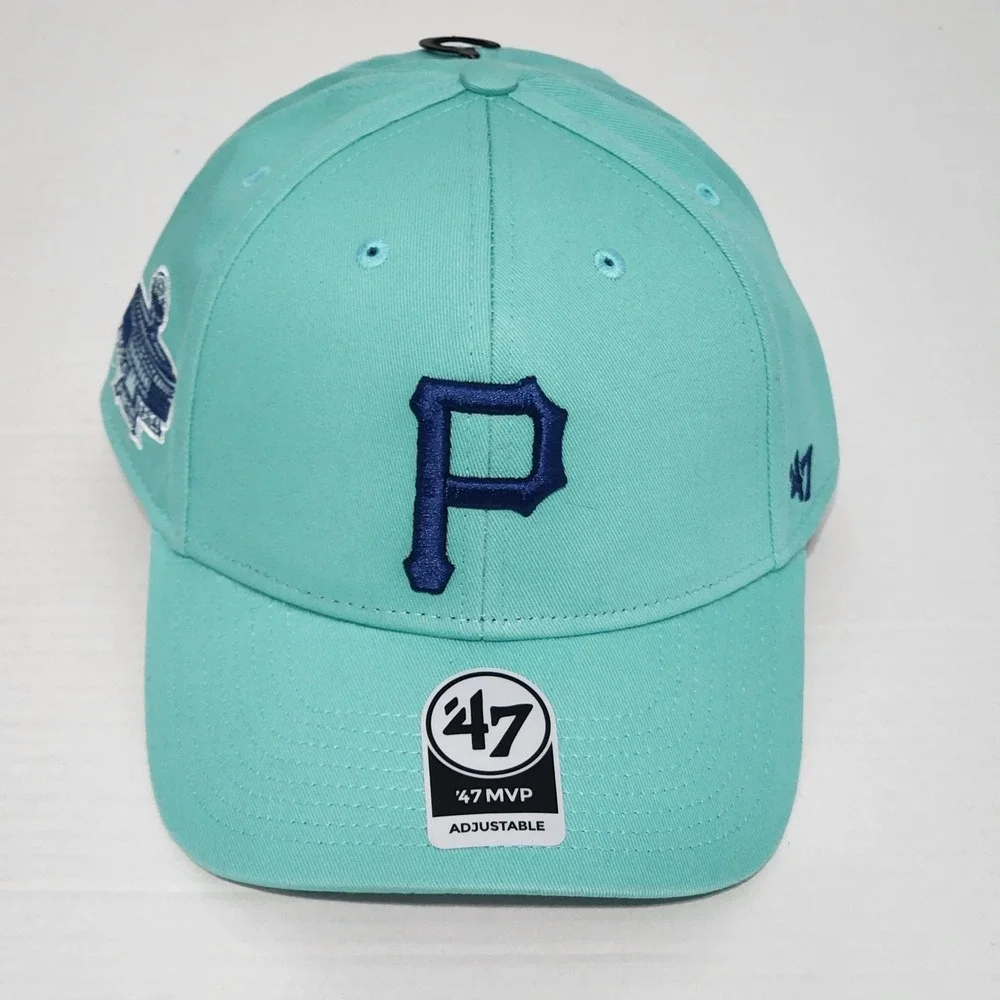 Pittsburgh Pirates WS Patch Hat Adult Mint Legend Sure Sho 47 Brand MVP Snapback